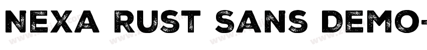 Nexa Rust Sans Demo字体转换